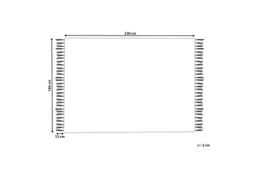 Bademli Ryeteppe 160x230 cm - Grå - Tekstiler & tepper - Teppe & matte - Flatvevde tepper