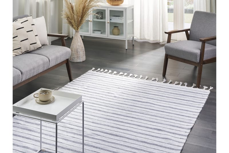 Bademli Ryeteppe 160x230 cm - Grå - Tekstiler & tepper - Teppe & matte - Moderne matte - Ryetepper