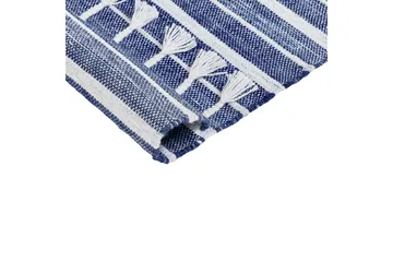 Bademli Ryeteppe 80x150 cm - Blå - Tekstiler & tepper - Teppe & matte - Moderne matte - Ryetepper