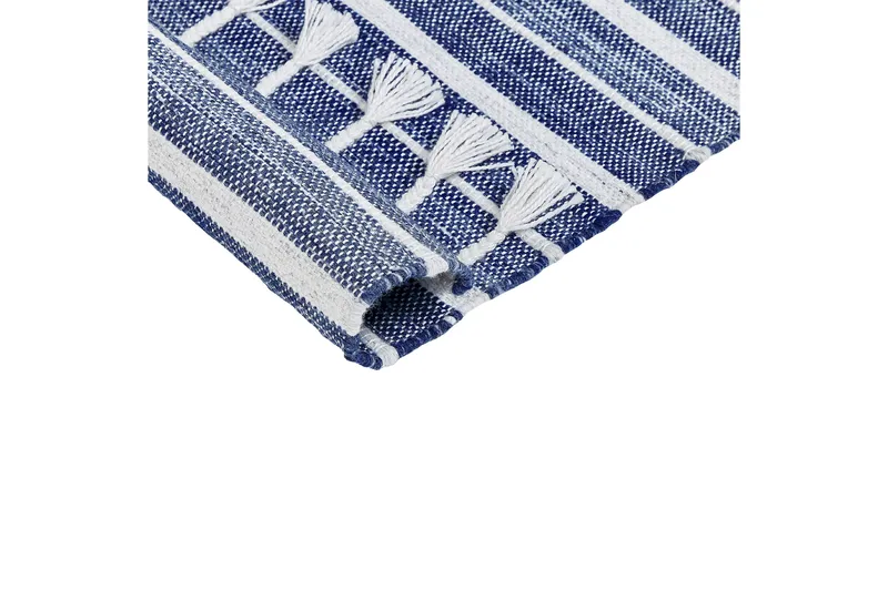 Bademli Ryeteppe 80x150 cm - Blå - Tekstiler & tepper - Teppe & matte - Moderne matte - Ryetepper