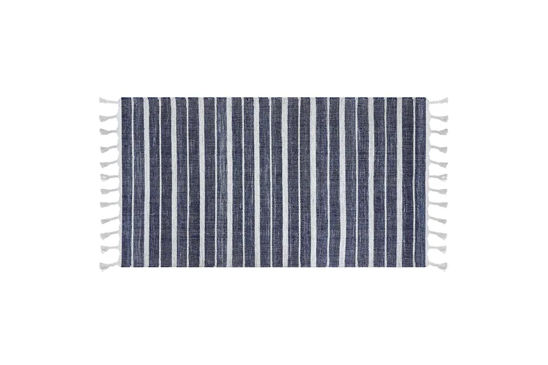 Bademli Ryeteppe 80x150 cm - Blå - Tekstiler & tepper - Teppe & matte - Små tepper