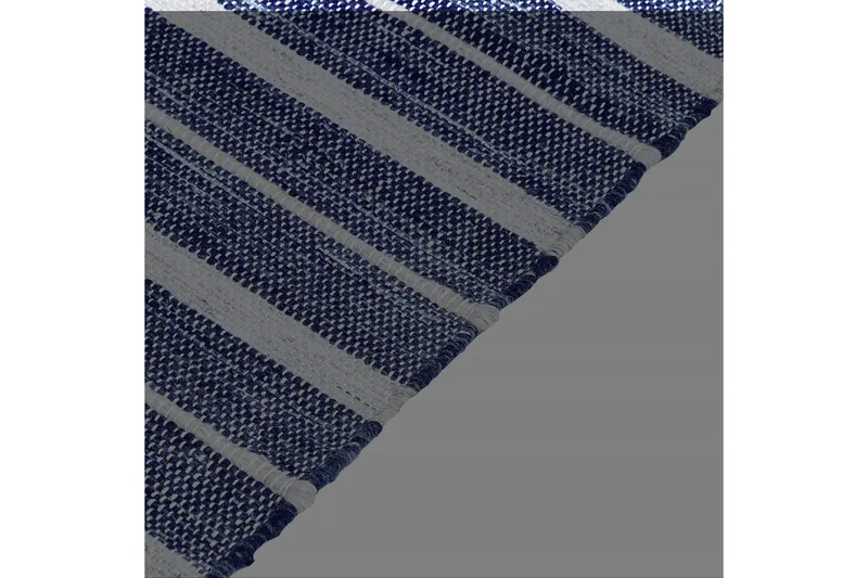 Bademli Ryeteppe 80x150 cm - Blå - Tekstiler & tepper - Teppe & matte - Moderne matte - Ryetepper