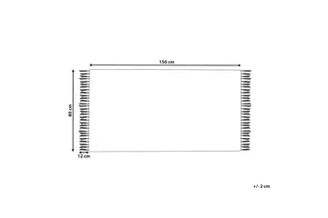 Bademli Ryeteppe 80x150 cm - Grå - Tekstiler & tepper - Teppe & matte - Flatvevde tepper