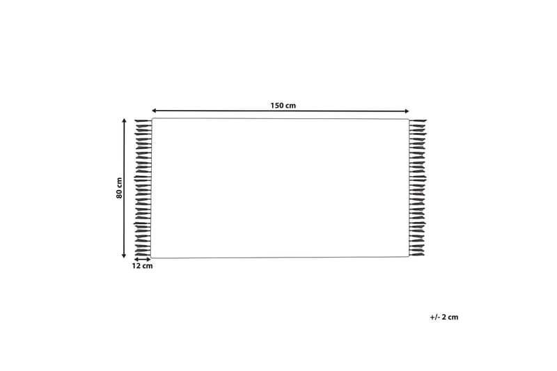 Bademli Ryeteppe 80x150 cm - Grå - Tekstiler & tepper - Teppe & matte - Flatvevde tepper