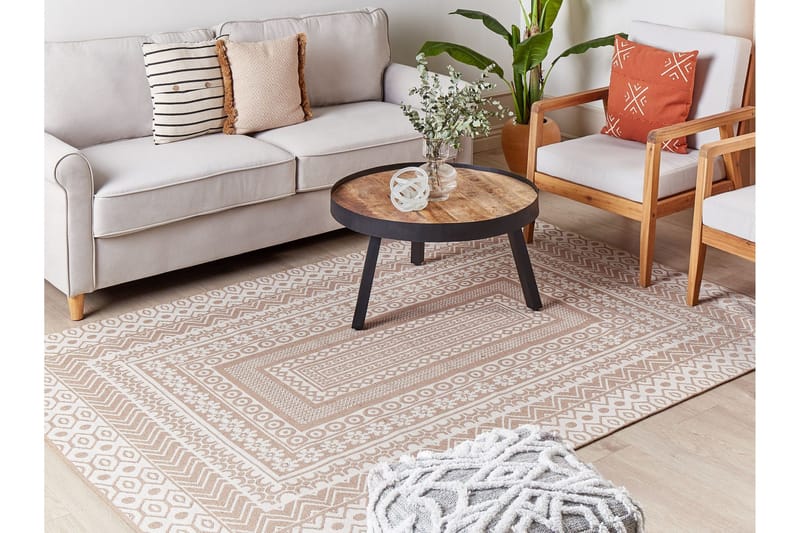 Baglar Ryeteppe 160x230 cm - Beige - Tekstiler & tepper - Teppe & matte - Moderne matte - Ryetepper