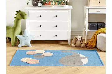 Balabang Bomullsteppe 80x150 cm - Blå - Tekstiler & tepper - Teppe & matte - Moderne matte - Bomullsmatter