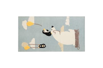 Barus Bomullsteppe 80x150 cm - Blå - Tekstiler & tepper - Teppe & matte - Moderne matte - Bomullsmatter