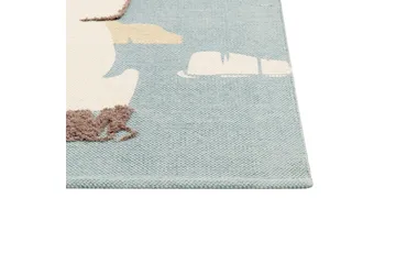 Barus Bomullsteppe 80x150 cm - Blå - Tekstiler & tepper - Teppe & matte - Moderne matte - Bomullsmatter