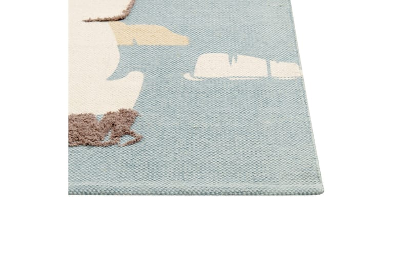 Barus Bomullsteppe 80x150 cm - Blå - Tekstiler & tepper - Teppe & matte - Moderne matte - Bomullsmatter