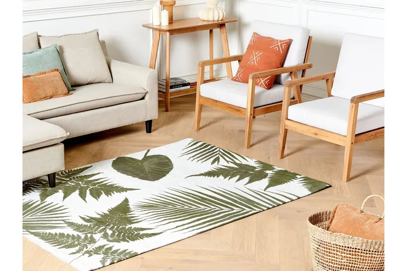 Barzah Ryeteppe 140x200 cm - Grønn - Tekstiler & tepper - Teppe & matte - Moderne matte - Ryetepper