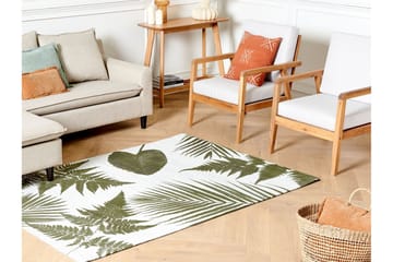 Barzah Ryeteppe 140x200 cm - Grønn - Tekstiler & tepper - Teppe & matte - Moderne matte - Bomullsmatter