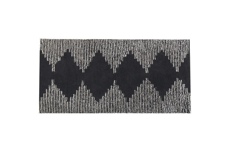 Bathinda Ryeteppe 80x150 cm, Svart/hvit