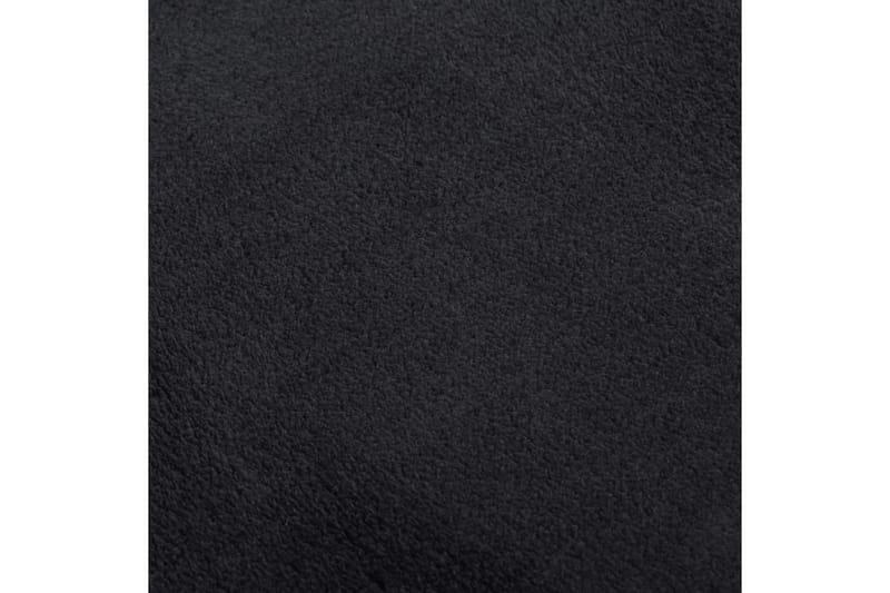 beBasic Vaskbart teppe mykt shaggy 80x150 cm sklisikkert svart - Svart - Friezematte - Wiltontepper