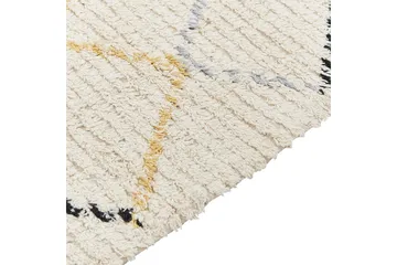 Beige Bomullsteppe 160x230 cm - Beige - Tekstiler & tepper - Teppe & matte - Moderne matte - Bomullsmatter