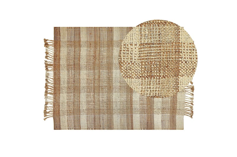 Berissa Juteteppe 140x200 cm - Beige - Tekstiler & tepper - Teppe & matte - Moderne matte - Jutematter & hampematter