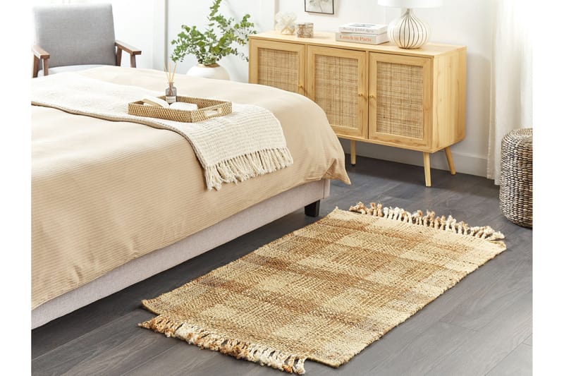 Berissa Juteteppe 80x150 cm - Beige - Tekstiler & tepper - Teppe & matte - Moderne matte - Jutematter & hampematter