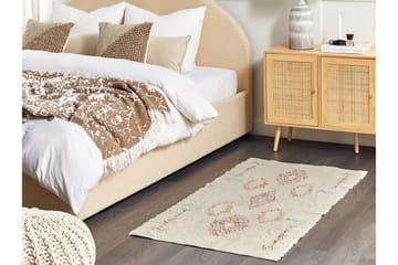 Bettiah Bomullsteppe 80x150 cm - Beige - Tekstiler & tepper - Teppe & matte - Moderne matte - Bomullsmatter