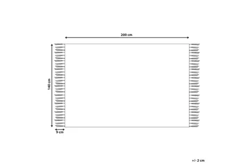 Bingol Ryeteppe 140x200 cm - Gul - Tekstiler & tepper - Teppe & matte - Moderne matte - Ryetepper