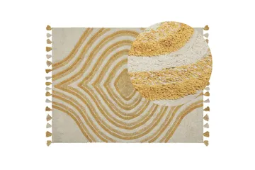 Bingol Ryeteppe 160x230 cm - Gul - Tekstiler & tepper - Teppe & matte - Moderne matte - Ryetepper