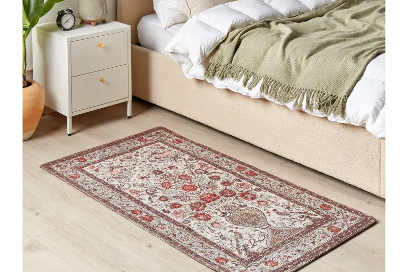 Binnisz Ryeteppe 80x150 cm - Rød - Tekstiler & tepper - Teppe & matte - Moderne matte - Ryetepper