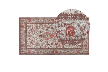 Binnisz Ryeteppe 80x150 cm - Rød - Tekstiler & tepper - Teppe & matte - Moderne matte - Bomullsmatter