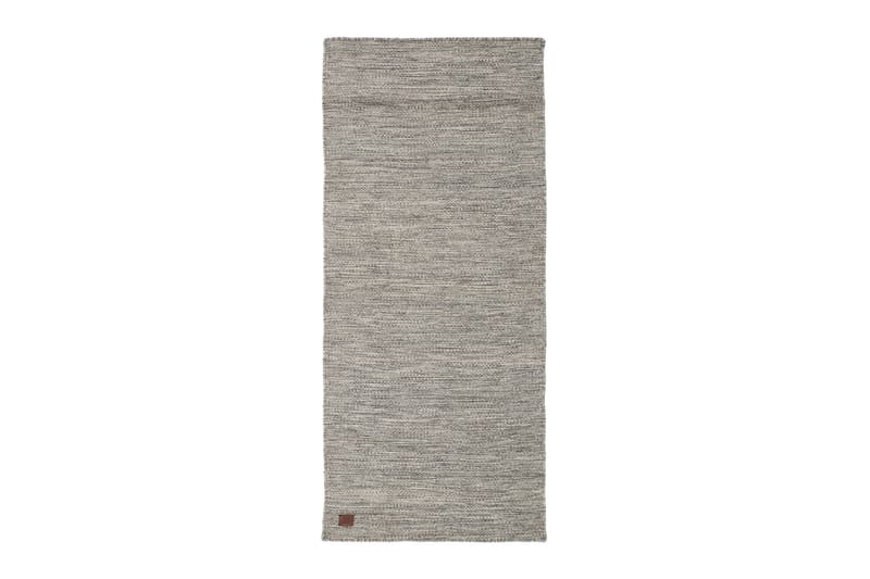 Birka Ullmatte Rektangulær 75x150 cm - Sølv - Tekstiler & tepper - Teppe & matte - Moderne matte - Ullteppe