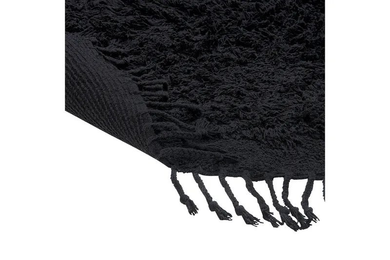 Bitlis Ryeteppe 140 cm Rund - Svart - Tekstiler & tepper - Teppe & matte - Moderne matte - Ryetepper