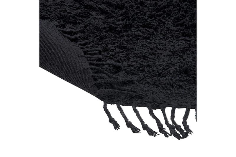 Bitlis Ryeteppe 140 cm Rund - Svart - Tekstiler & tepper - Teppe & matte - Moderne matte - Ryetepper