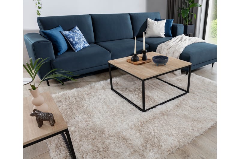 Blodwen Ryematte 150x80 cm - Svart - Tekstiler & tepper - Teppe & matte - Moderne matte - Ryetepper