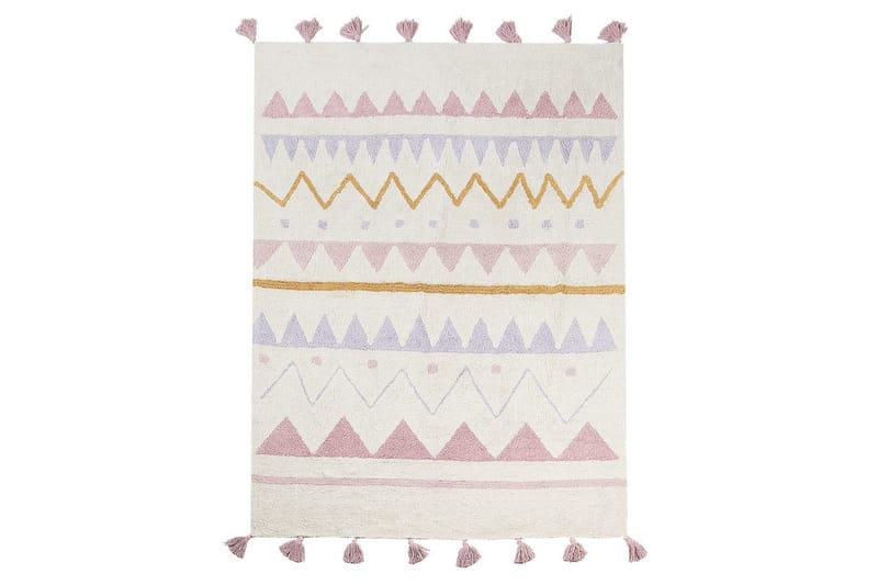 Bomullsmatta Beige, Rosa, Lila, Gul
