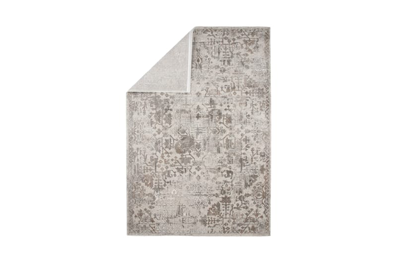 Bomullsteppe Kimar 240x340 cm Rektangulær - Sølv - Bomullsmatter