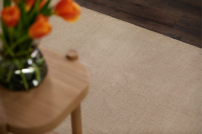 Hemsero Bomullsmatte 140x200 cm - Lyse Linnebrun - Tekstiler & tepper - Teppe & matte - Moderne matte - Bomullsmatter