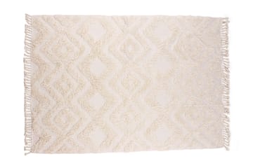 Hilma Bomullsmatte Rektangulær 250x350 cm - Hvid - Tekstiler & tepper - Teppe & matte - Moderne matte - Bomullsmatter