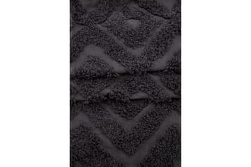 Hilma Bomullsmatte Rektangulær 250x350 cm - Mørkegrå - Tekstiler & tepper - Teppe & matte - Moderne matte - Bomullsmatter