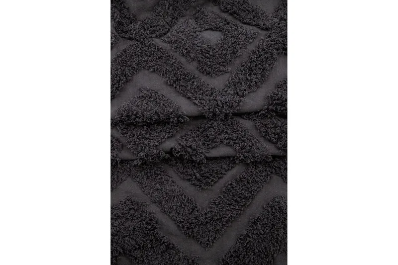 Hilma Bomullsmatte Rektangulær 250x350 cm - Mørkegrå - Tekstiler & tepper - Teppe & matte - Moderne matte - Bomullsmatter