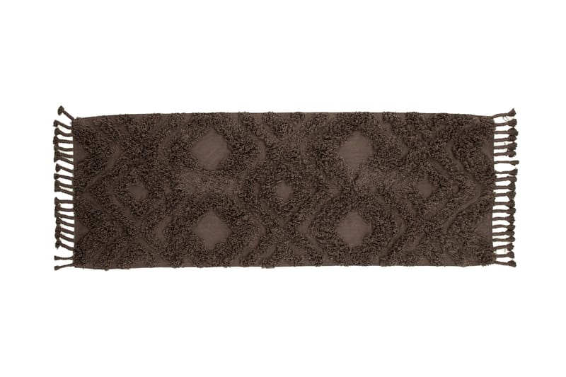 Hilma Bomullsmatte Rektangulær 70x200 cm - Brun - Tekstiler & tepper - Teppe & matte - Moderne matte - Bomullsmatter