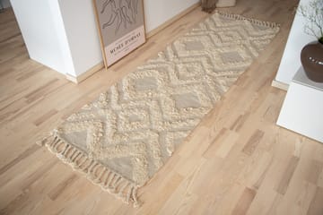 Hilma Bomullsteppe 250x80 cm - Offwhite - Tekstiler & tepper - Teppe & matte - Moderne matte - Bomullsmatter