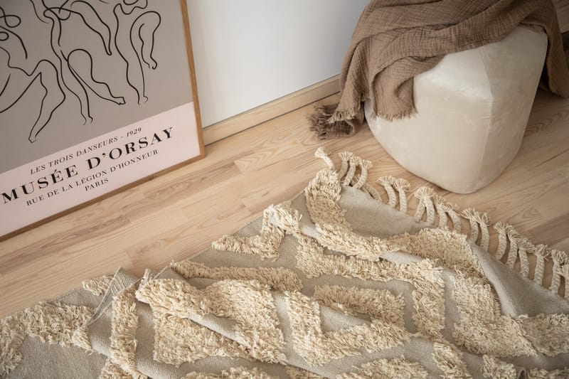 Hilma Bomullsteppe 250x80 cm - Offwhite - Tekstiler & tepper - Teppe & matte - Moderne matte - Bomullsmatter