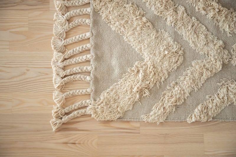 Hilma Bomullsteppe 250x80 cm - Offwhite - Tekstiler & tepper - Teppe & matte - Moderne matte - Bomullsmatter