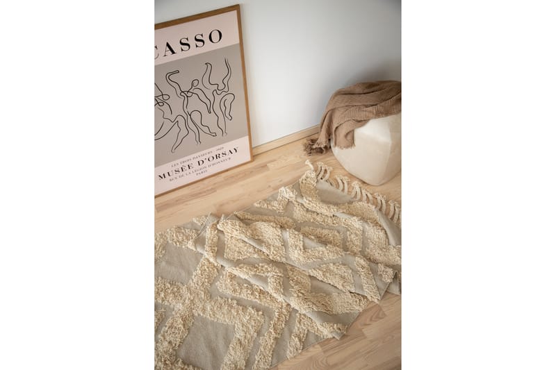 Hilma Bomullsteppe 250x80 cm - Offwhite - Tekstiler & tepper - Teppe & matte - Moderne matte - Bomullsmatter