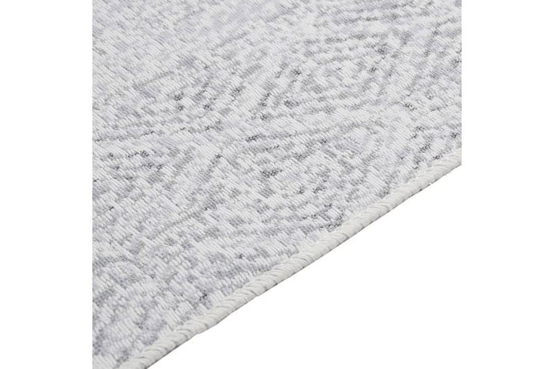 Teppe lysegrå 120x180 cm bomull - Grå - Bomullsmatter