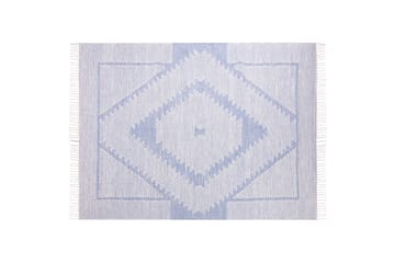 Bomullsteppe Ansar 160x230 cm - Blå - Tekstiler & tepper - Teppe & matte - Moderne matte - Bomullsmatter