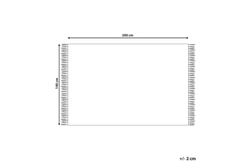 Bomullsteppe Aparan 140x200 cm - Beige - Tekstiler & tepper - Teppe & matte - Moderne matte - Bomullsmatter