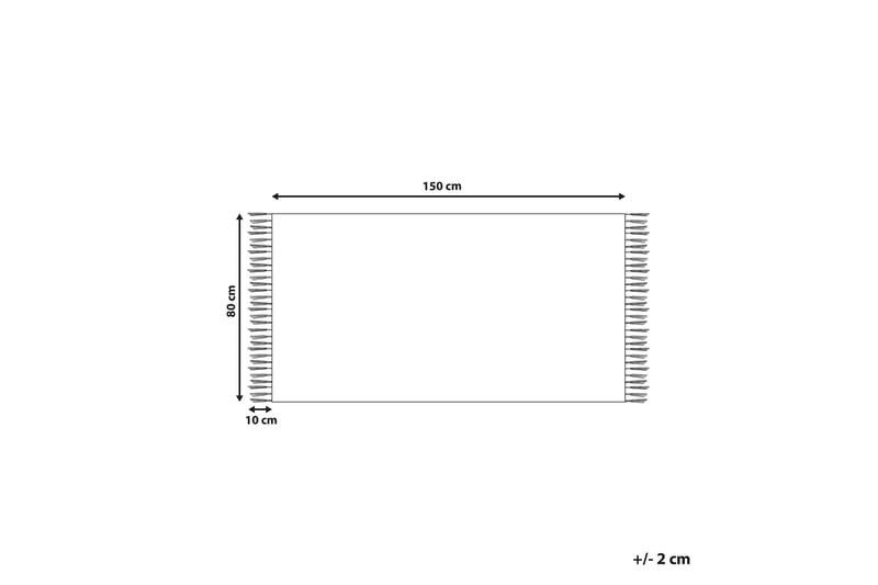Bomullsteppe Aparan 80x150 cm - Beige - Tekstiler & tepper - Teppe & matte - Moderne matte - Bomullsmatter