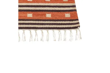 Bomullsteppe Gavar 80x150 cm - Oransje - Tekstiler & tepper - Teppe & matte - Moderne matte - Bomullsmatter