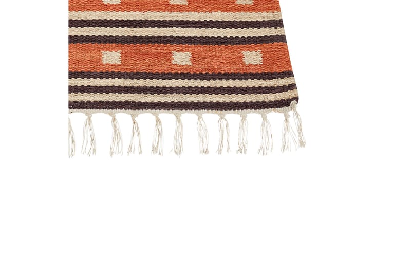 Bomullsteppe Gavar 80x150 cm - Oransje - Tekstiler & tepper - Teppe & matte - Moderne matte - Bomullsmatter