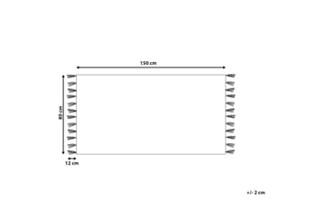 Bomullsteppe Igdir 80x150 cm - Oransje - Tekstiler & tepper - Teppe & matte - Moderne matte - Bomullsmatter