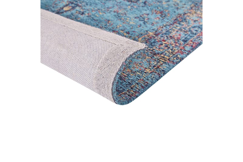 Bomullsteppe Kansu 200x300 cm - Blå - Tekstiler & tepper - Teppe & matte - Moderne matte - Bomullsmatter