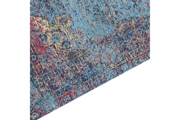 Bomullsteppe Kansu 80x150 cm - Blå - Tekstiler & tepper - Teppe & matte - Moderne matte - Bomullsmatter