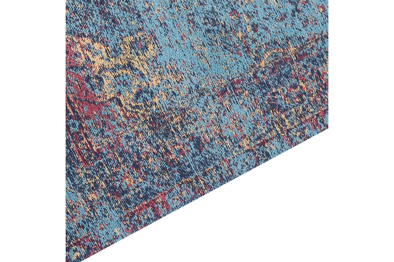 Bomullsteppe Kansu 80x150 cm - Blå - Tekstiler & tepper - Teppe & matte - Moderne matte - Bomullsmatter